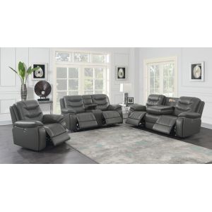 Coaster - Flamenco  Leatherette Power Living Room Sets - 610204P - S3