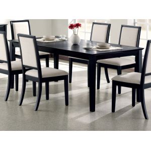 Coaster - Louise Lexton Dining Table in Black Finish - 101561
