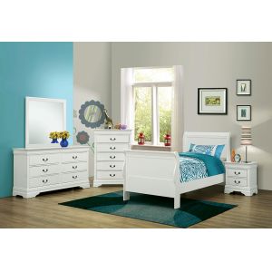 Coaster -  Louis Philippe Twin 5Pc Set (T.Bed,Ns,Dr,Mr,Ch) - 204691T-S5