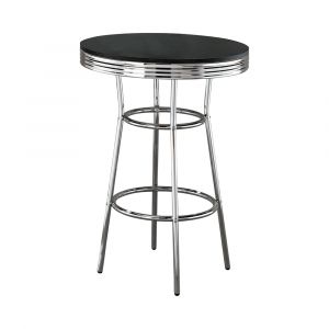 Coaster - Theodore Rec Room/ Bar Tables: Chrome/Glass Bar Table - 2405