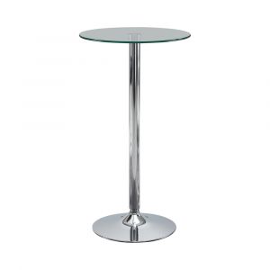 Coaster - Abiline Rec Room/ Bar Tables: Chrome/Glass Bar Table - 120341