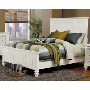 Coaster - Sandy Beach California King Bed in White Finish - 201301KW