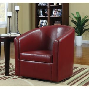 Coaster - Turner Swivel Chair (Red) - 902099