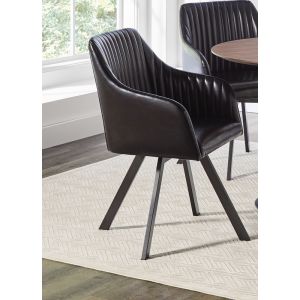 Coaster -   Swivel Dining Chair - 193372BLK