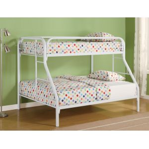Coaster - Morgan Twin/Full Bunk Bed (White) - 2258W