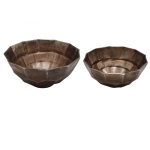 Crestview Collection - Aluminium Bowl Set of 2 - CVTZNP005