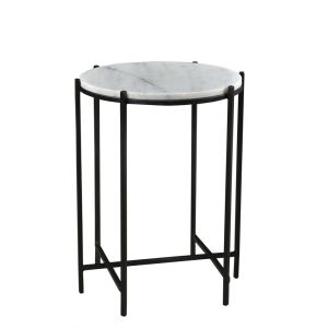 Crestview Collection - Bengal Manor Iron and Marble Accent Table - CVFNR717