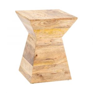 Crestview Collection - Bengal Manor Light Mango Wood Shaped Accent Table - CVFNR716
