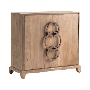 Crestview Collection - Bengal Manor Mango Wood 2 Door and 3 Ring Hardware Cabinet - CVFNR661