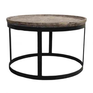 Crestview Collection - Bengal Manor Mango Wood and Metal Round End Table - CVFNR465