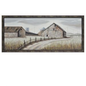 Crestview Collection - Dusty Road Framed Hand Painted Canvas - CVTOP2383