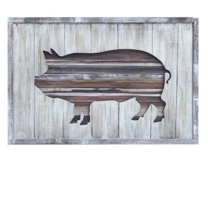 Crestview Collection - Farm Carving 1 Wall Art - CVTOP2610 - CLOSEOUT