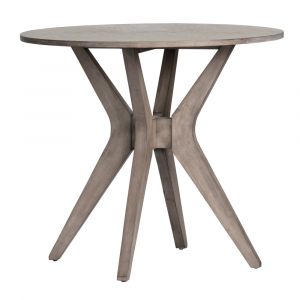 Crestview Collection - Hawthorne Estate Maple Driftwood Top Round Accent Table - CVFVR8153