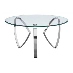 Crestview Collection - Hollywood Nickel Tri Leg Round Cocktail Table - CVFZR4010