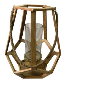 Crestview Collection - Myers Large Candle Holder with Hemp Handle I - CVCZHN016L - CLOSEOUT