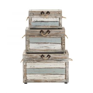 Crestview Collection - Nantucket Weathered Wood Trunks - CVFZR1245