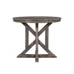 Crestview Collection - Pembroke Plantation Recycled Pine Distressed Grey Wood Base Accent Table - CVFVR8117