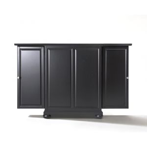 Crosley Furniture - Alexandria Expandable Bar Cabinet in Black Finish - KF40001ABK