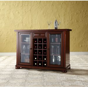 Crosley Furniture - Alexandria Sliding Top Bar Cabinet in Vintage Mahogany Finish - KF40002AMA