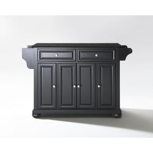 Crosley Furniture - Alexandria Solid Black Granite Top Kitchen Island in Black Finish - KF30004ABK