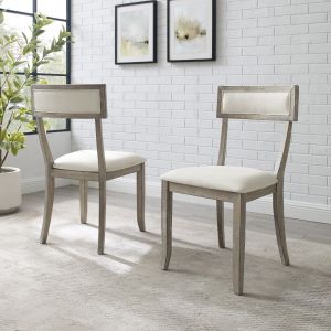 Crosley Furniture - Alessia Dining Chair Set Rustic Graywash - (Set of 2) - CF501419-RG