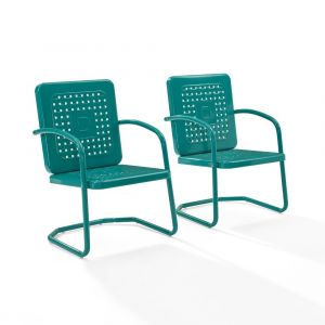 Crosley Furniture - Bates Chair in Turquoise - (Set of 2) - CO1025-TU