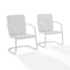 Crosley Furniture - Bates Chair in White - (Set of 2) - CO1025-WH