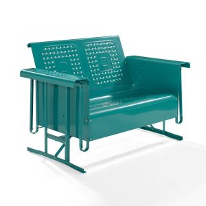 Crosley Furniture - Bates Loveseat Glider in Turquoise - CO1024-TU