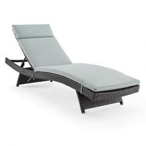 Crosley Furniture - Biscayne Outdoor Wicker Chaise Lounge Mist/Brown - CO7144BR-MI