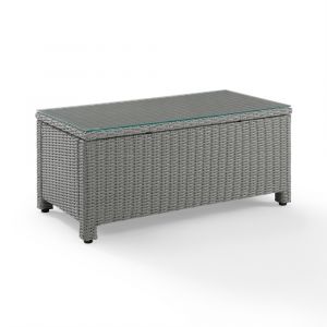 Crosley Furniture - Bradenton Outdoor Wicker Coffee Table Gray - CO7208-GY