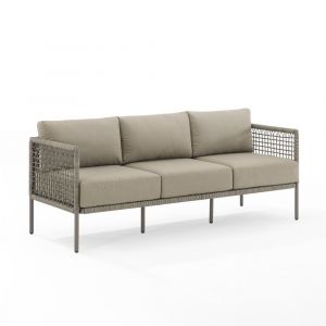 Crosley Furniture - Cali Bay Outdoor Wicker Sofa Taupe/Light Brown - KO70270LB-TE