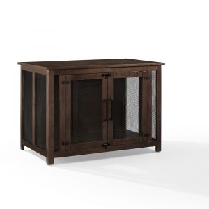 Crosley Furniture - Dane Credenza Dog Crate Brown - CF4504-BR