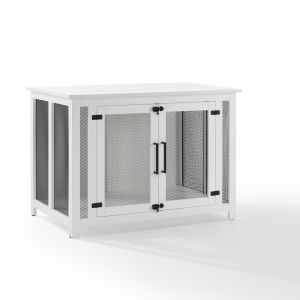Crosley Furniture - Dane Credenza Dog Crate White - CF4504-WH