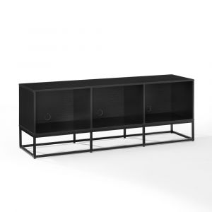 Crosley Furniture - Enzo Large Record Storage Media Console Black - CF1127-BK