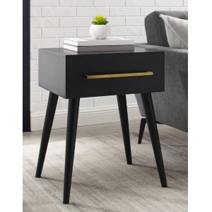 Crosley Furniture - Everett End Table Matte Black - CF6125-MB