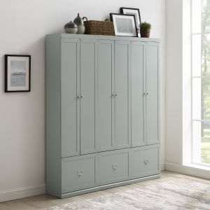 Crosley Furniture - Harper 3Pc Entryway Set Gray - 3 Pantry Closets - KF31010GY