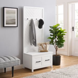 Crosley Furniture - Kayce Hall Tree White - CF6040-WH