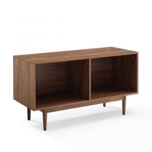 Crosley Furniture - Liam Medium Record Storage Console Cabinet Walnut - CF1116-WA