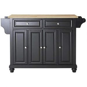 Crosley Furniture - Natural Wood Top Kitchen Cart/Island - KF30001EGY