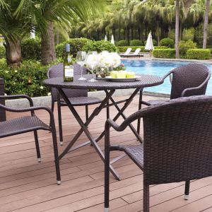 Crosley Furniture - Palm Harbor 5 Piece Caf?' Dining Set - KO70012BR_CLOSEOUT