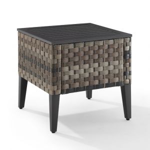 Crosley Furniture - Prescott Outdoor Wicker Side Table Brown - CO6226-BR