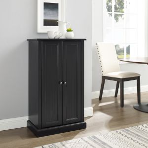 Crosley Furniture - Seaside Accent Cabinet Distressed Black - CF3106-BK