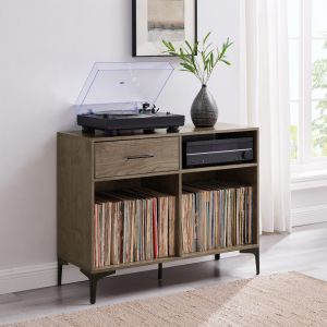Crosley Furniture Sydney Record Storage Media Console Walnut - CF4218-WA