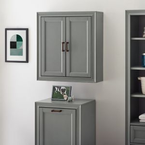 Crosley Furniture - Tara Wall Cabinet in Vintage Gray - CF7012-GY