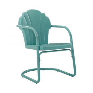 Crosley Furniture - Tulip 2 Piece Outdoor Chair Set Blue - CO1029-BL