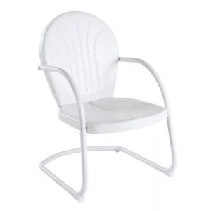 Crosley Furniture - GriffithMetal Chair in White Finish - CO1001A-WH