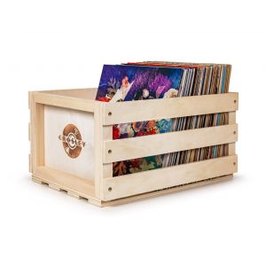 Crosley Radio - Vinyl Record Storage Crate Box In Natural - AC1004A-NA