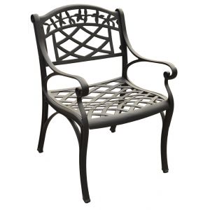 Crosley Furniture - Sedona Cast Aluminum Arm Chair in Charcoal Black Finish - (Set of 2) - CO6101-BK