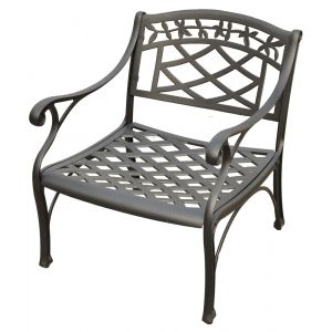 Crosley Furniture - Sedona Cast Aluminum Club Chair in Charcoal Black Finish - CO6103-BK