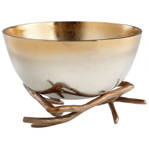 Cyan Design - Antler Anchored Bowl in Gold - Large - 08133